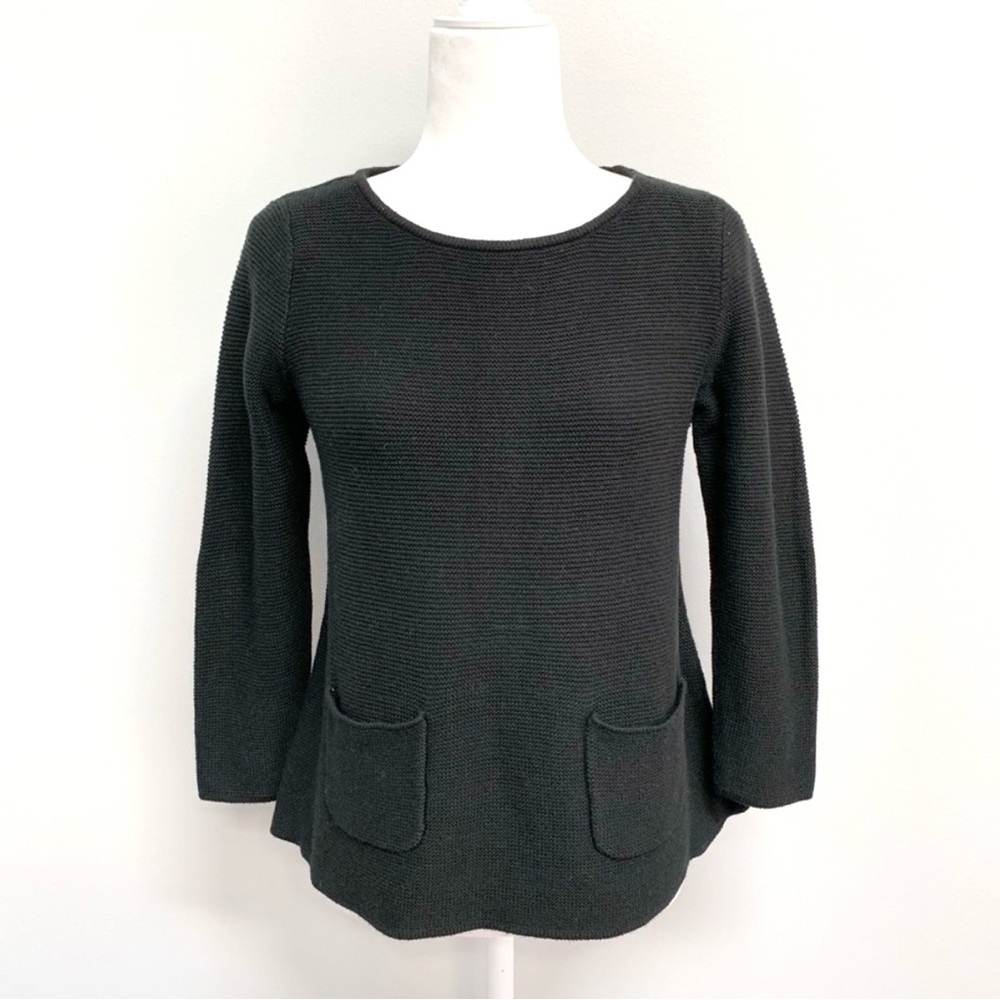NWT LOFT Pocket Front Scoop Neck Sweater Sz S